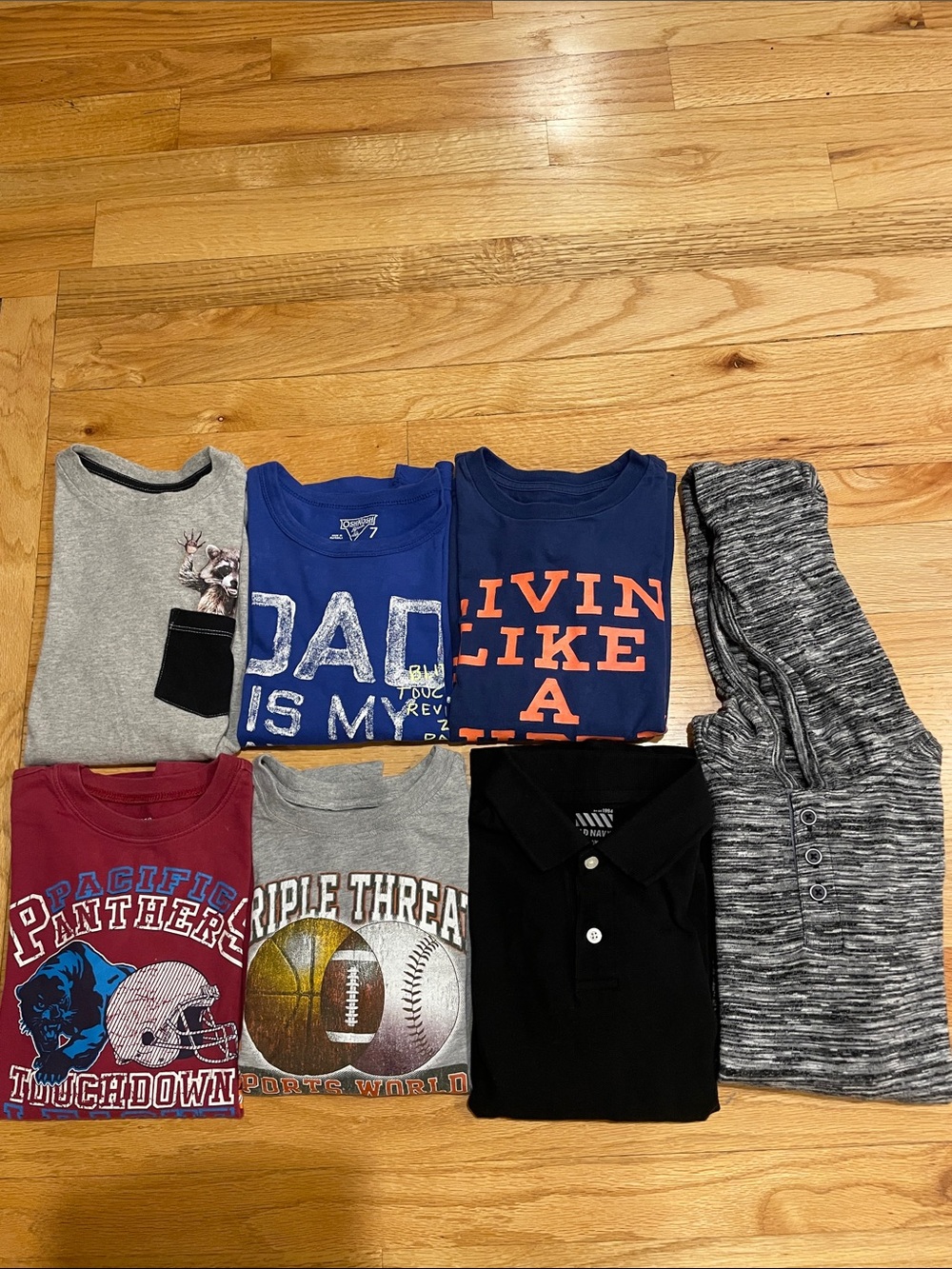 Lot of 7 Boys' Long Sleeve-Size 7-8
